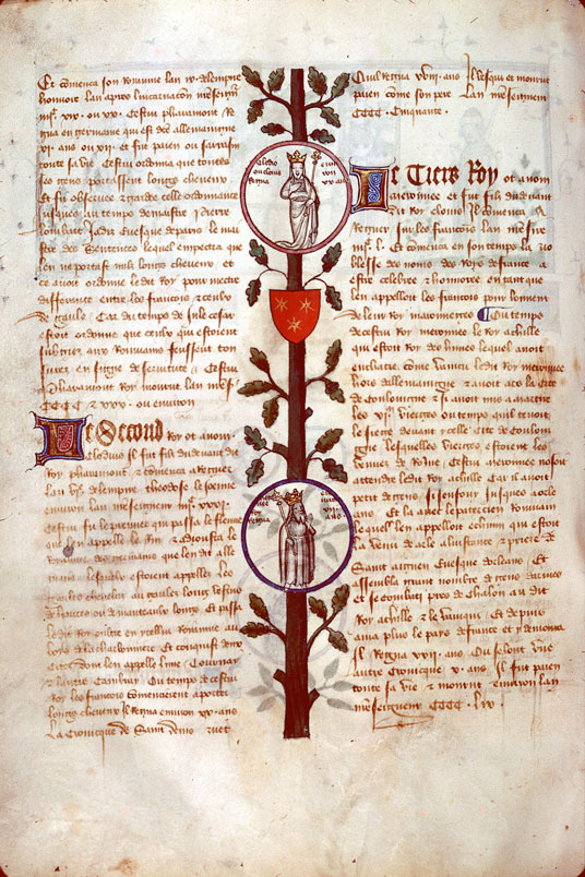 Généalogie des rois de France - Clodion le Chevelu;Mérovée