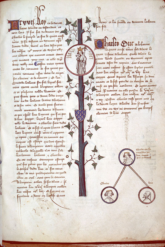 Généalogie des rois de France - Charles de Lorraine;Charles, fils de Charles de Lorraine;Louis IV d'Outre-Mer;Louis, fils de Charles de Lorraine