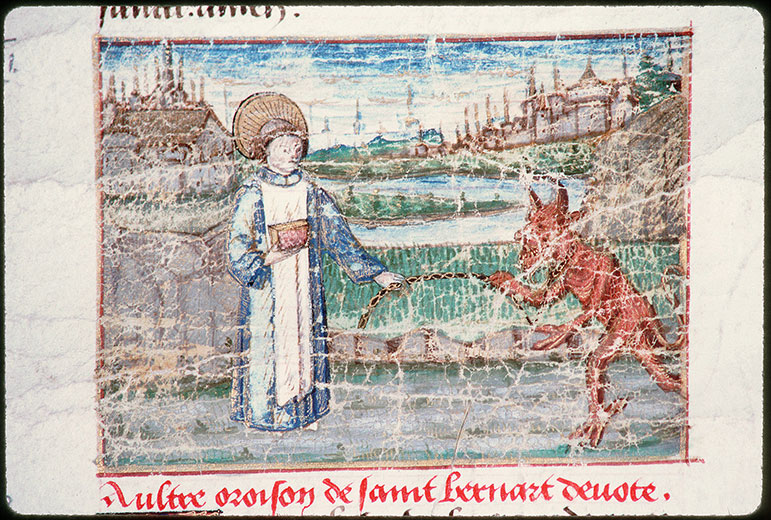 Recueil de prières - Saint Bernard et le diable