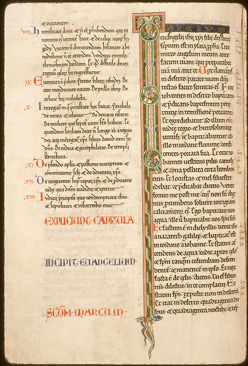 Bible - Christ en majesté, Lion de saint Marc, saint Marc_1