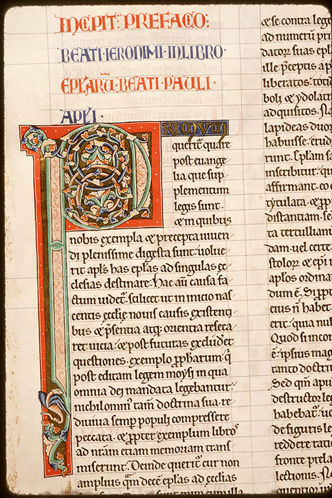 Bible - Initiale ornée