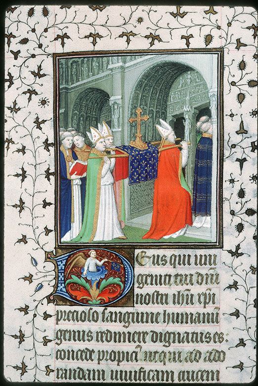 Bréviaire à l'usage de Paris - Procession de la croix d'Anseau à Notre-Dame de Paris_1