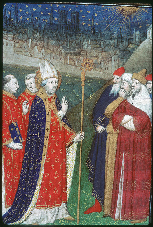 Bréviaire à l'usage de Paris - Saint Denis prêchant à Paris_1