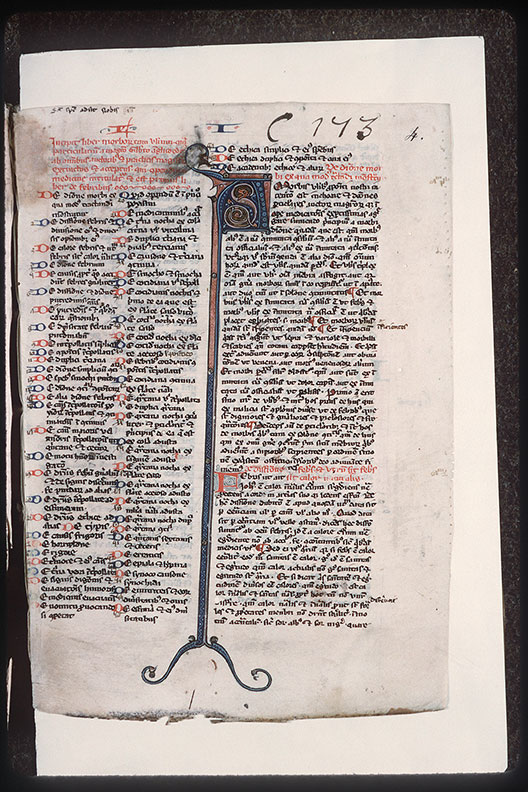 Compendium medicinae - Initiale ornée