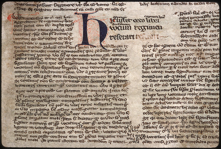 Doctrinale - Initiale filigranée