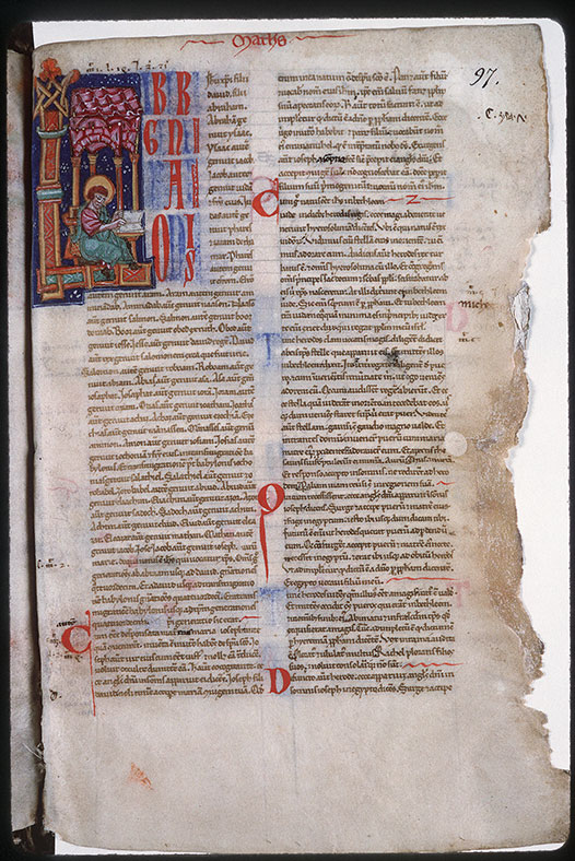 Bible (partie de) - Initiales