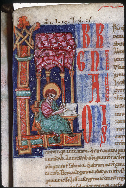 Bible (partie de) - Saint Matthieu écrivant