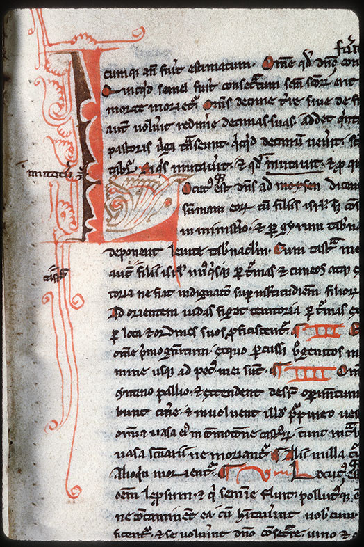 Bible (partie de) - Initiale filigranée