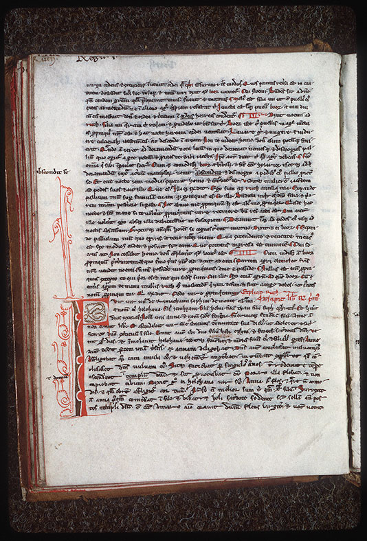 Bible (partie de) - Initiale filigranée
