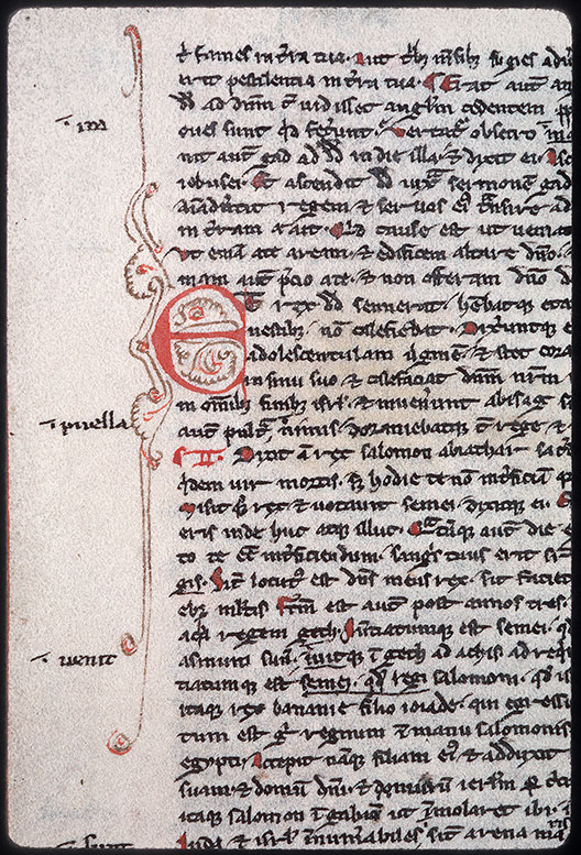 Bible (partie de) - Initiale filigranée