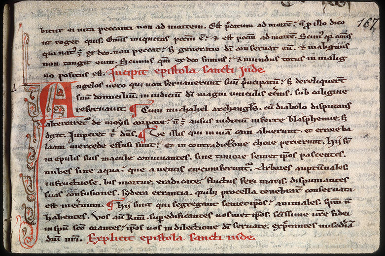 Bible (partie de) - Initiale filigranée