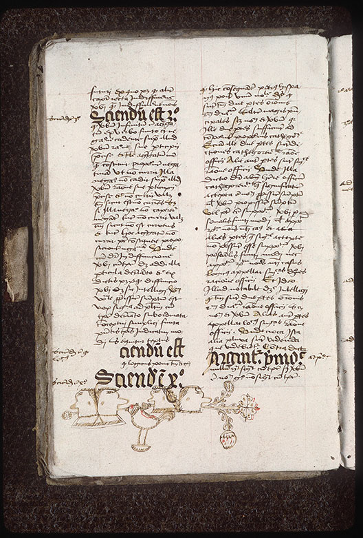 Summulae logicales (à préciser) - Coq/Têtes d'hommes crachant des végétaux_1
