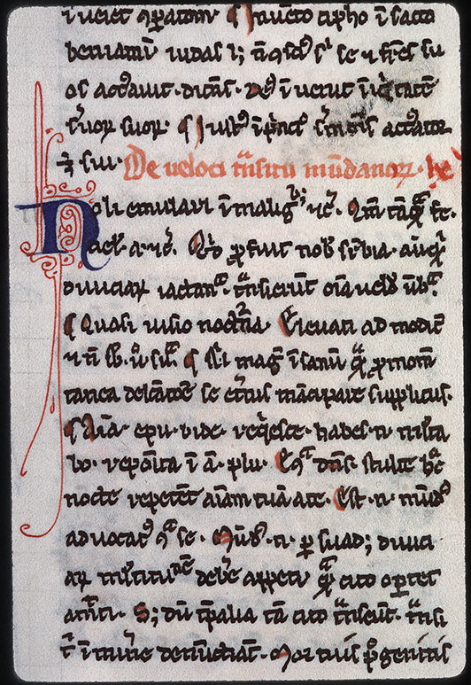 Summa de vitiis et virtutibus - Initiale filigranée