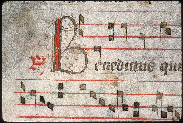 Antiphonaire - Lion/Poisson/Tête d'homme