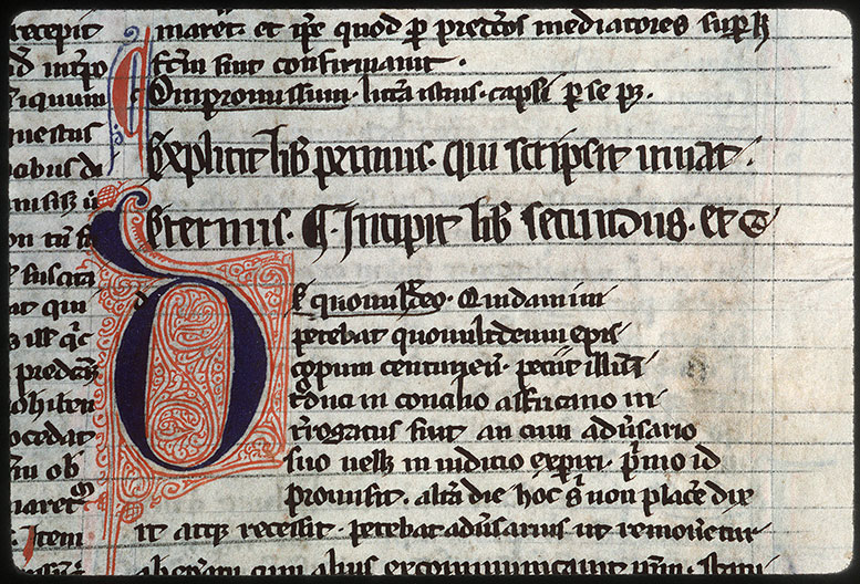 Casus Decretalium - Initiale filigranée