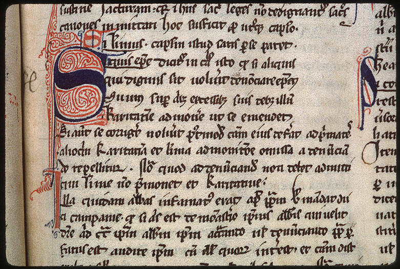 Casus Decretalium - Initiale filigranée