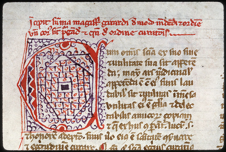 Opuscula medicinalia - Initiale filigranée