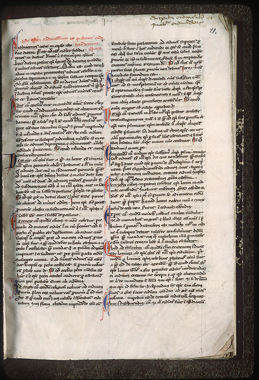 Graduel à l'usage de l'abbaye de la Trinité de Vendôme (?) - Initiales filigranées