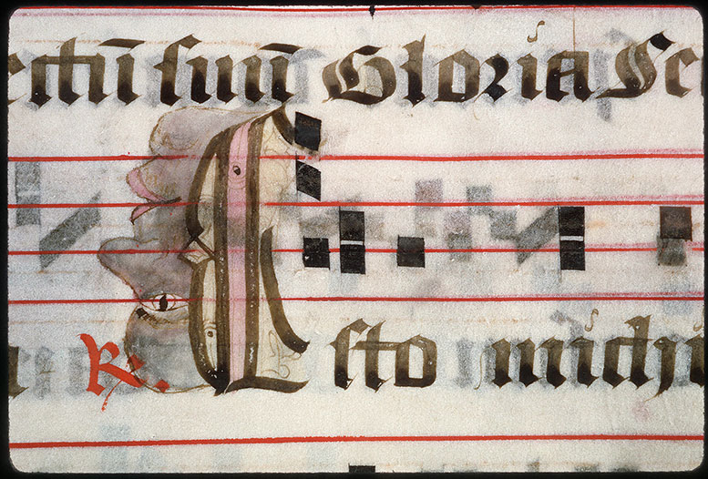 Graduel à l'usage de l'abbaye de la Trinité de Vendôme (?) - Tête d'homme