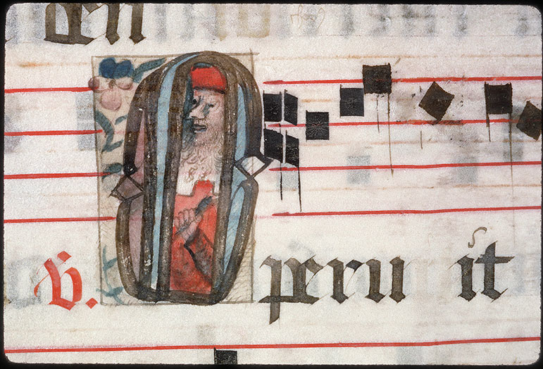 Graduel à l'usage de l'abbaye de la Trinité de Vendôme (?) - Homme/Pensée