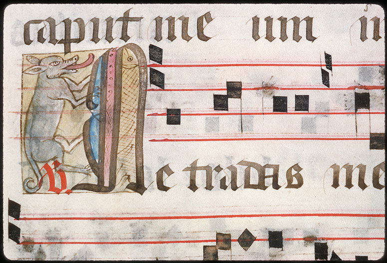 Graduel à l'usage de l'abbaye de la Trinité de Vendôme (?) - Canidé/Poisson