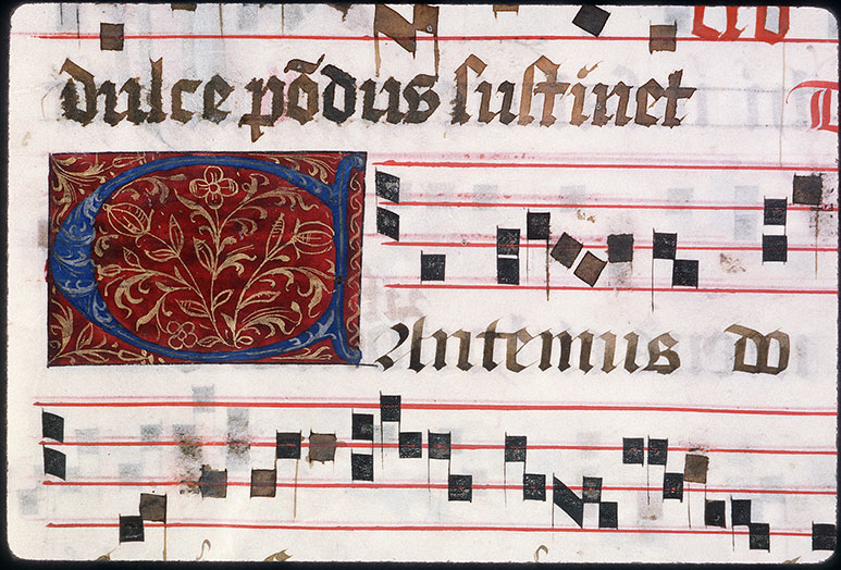 Graduel à l'usage de l'abbaye de la Trinité de Vendôme (?) - Initiale ornée