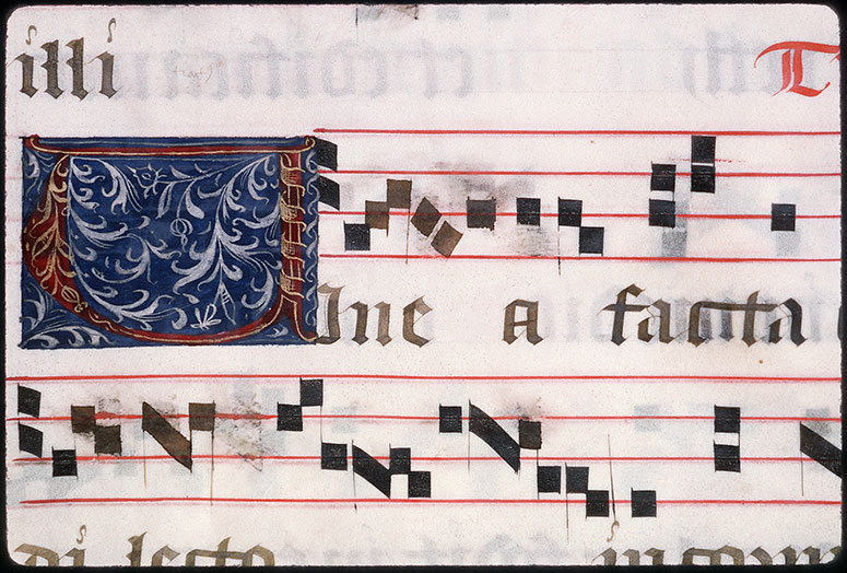 Graduel à l'usage de l'abbaye de la Trinité de Vendôme (?) - Initiale ornée