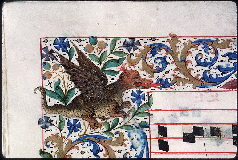 Graduel à l'usage de l'abbaye de la Trinité de Vendôme (?) - Dragon_1