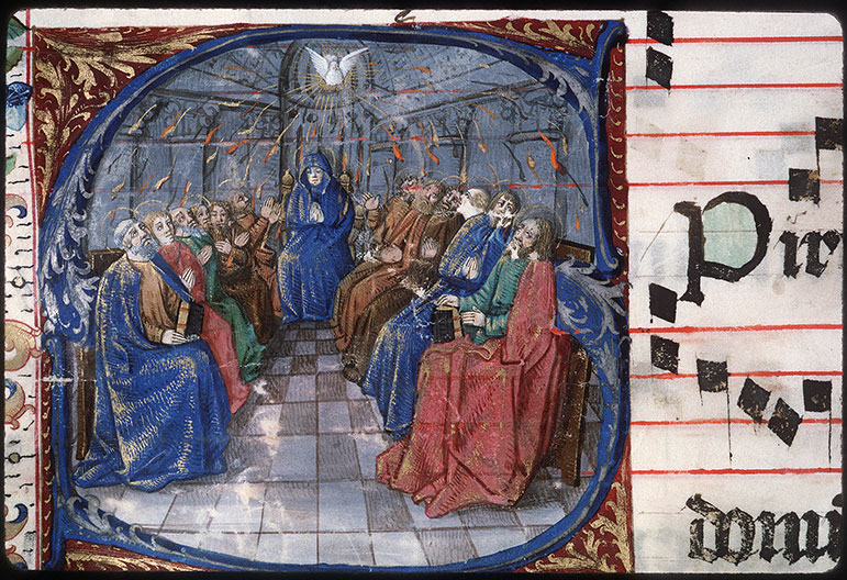 Graduel à l'usage de l'abbaye de la Trinité de Vendôme (?) - Pentecôte