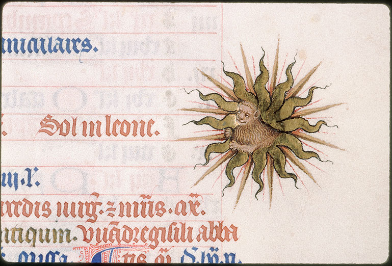 Bréviaire à l'usage de Paris - Signe du lion