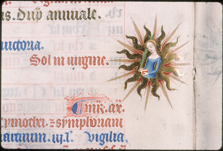 Bréviaire à l'usage de Paris - Signe de la vierge