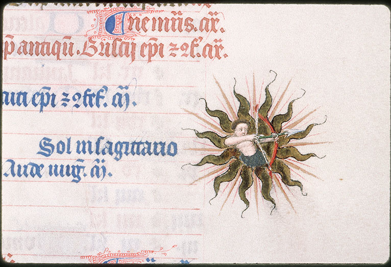 Bréviaire à l'usage de Paris - Signe du sagittaire