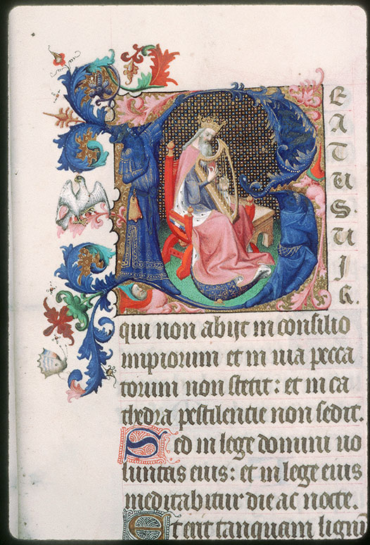 Bréviaire à l'usage de Paris - David jouant de la harpe_1