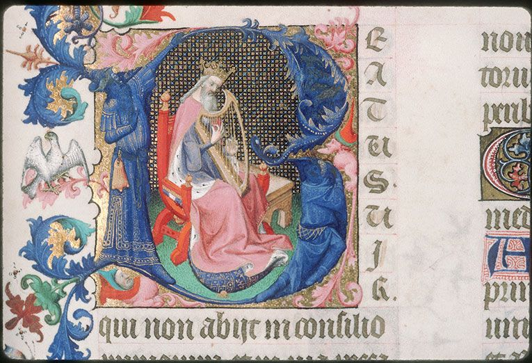 Bréviaire à l'usage de Paris - David jouant de la harpe