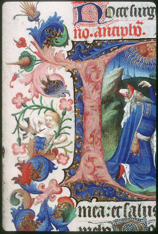 Bréviaire à l'usage de Paris - Putto et oiseau