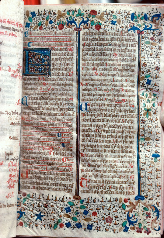 Bréviaire franciscain - Page décorée