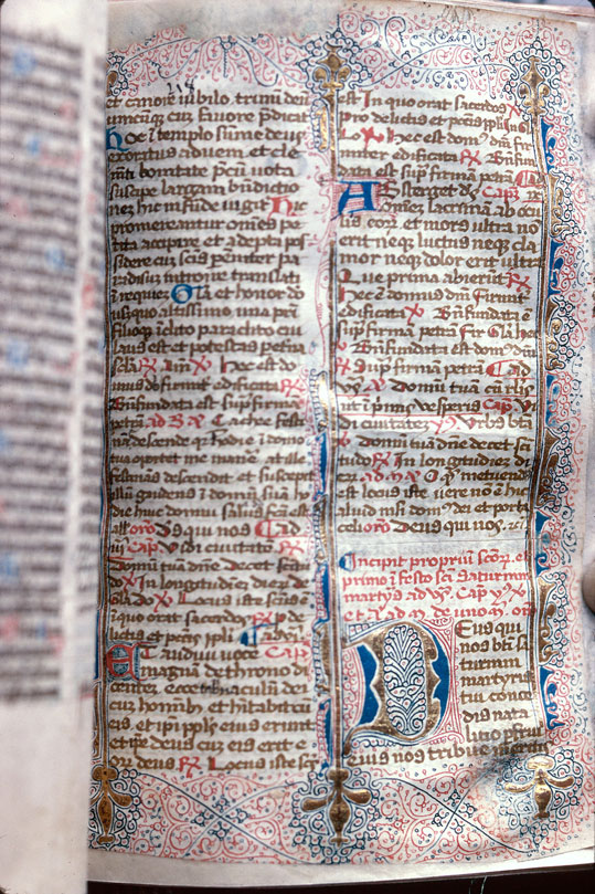 Bréviaire franciscain - Page décorée