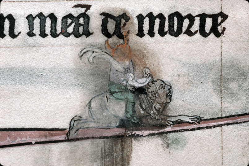 Heures à l'usage de Thérouanne - Diable chevauchant un homme nu