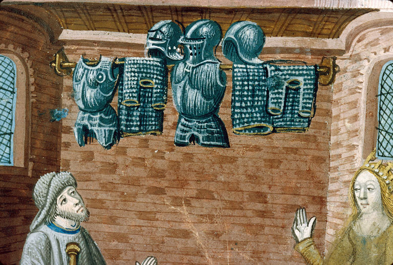 Pèlerinage de vie humaine - Grâce de Dieu montrant au pèlerin ses armes_1