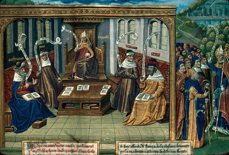 Cité de Dieu - Saint Augustin disputant avec des philosophes_1