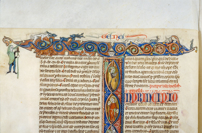 Bible - Page décorée