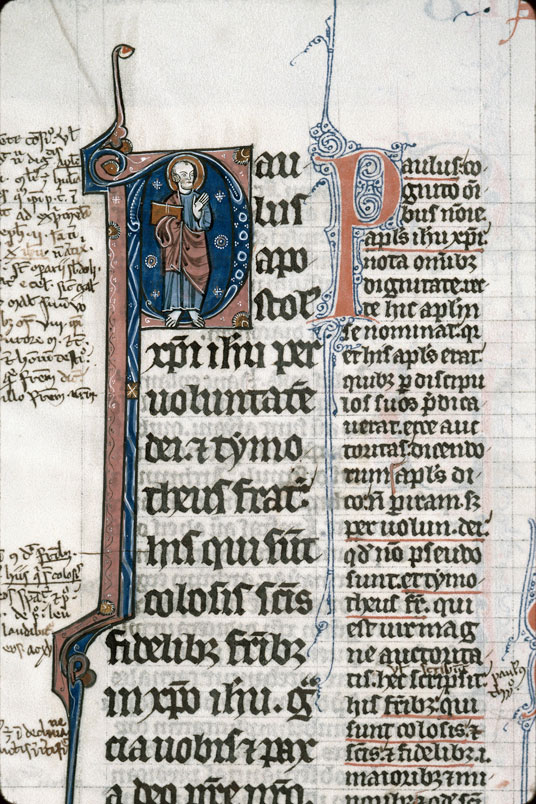 Bible glosée (partie de) - Saint Paul