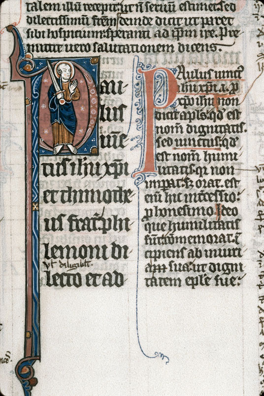 Bible glosée (partie de) - Saint Paul