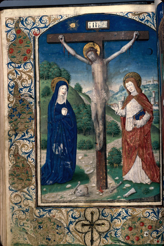 Missel à l'usage de Paris - Christ en croix entre Marie et Jean