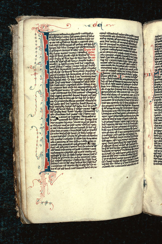 Bible - Initiale filigranée
