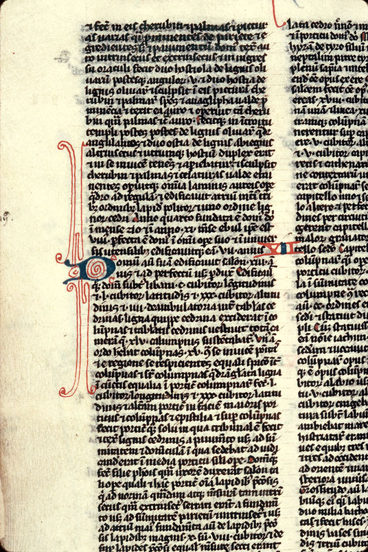Bible - Initiale filigranée