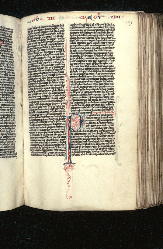 Bible - Initiale filigranée