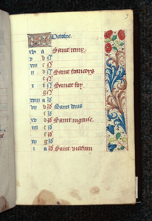 Heures à l'usage de Rouen - Page décorée