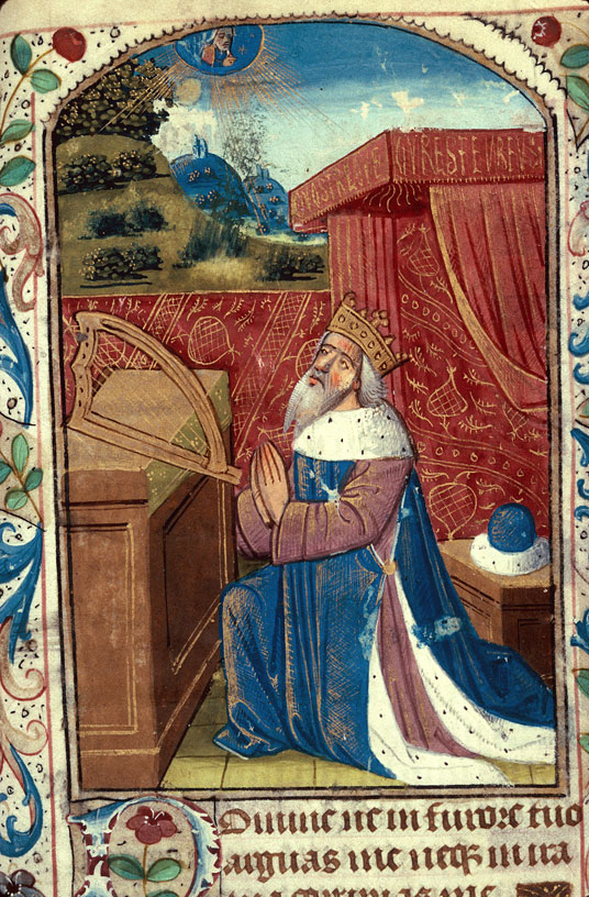 Heures à l'usage de Rouen - David priant Dieu