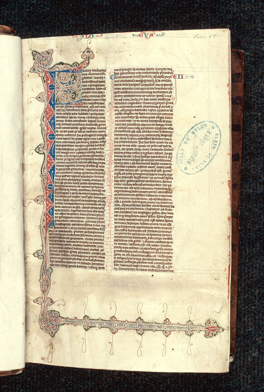 Bible - Initiale filigranée